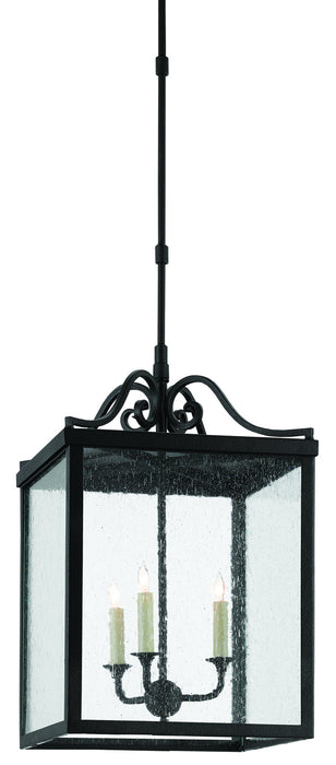 Currey and Company - 9500-0006 - Three Light Outdoor Lantern - Midnight