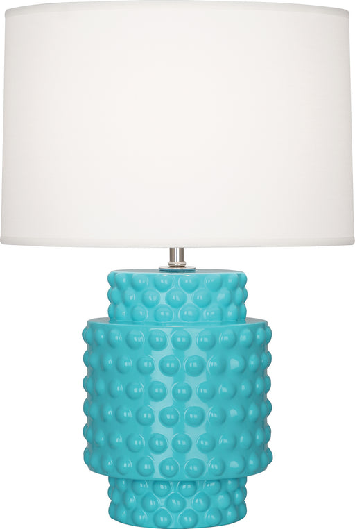 Robert Abbey - EB801 - One Light Accent Lamp - Dolly - Egg Blue Glazed Textured Ceramic