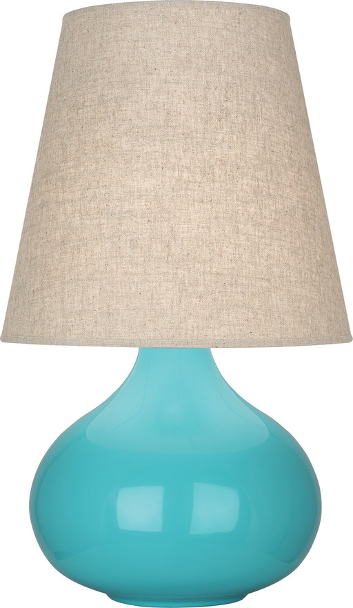 Robert Abbey - EB91 - One Light Accent Lamp - June - Egg Blue Glazed Ceramic