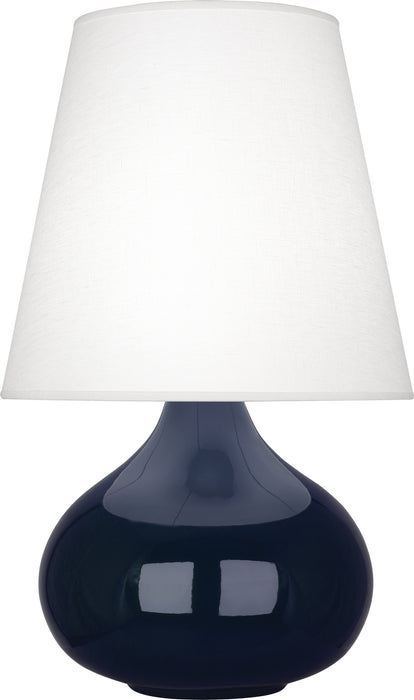 Robert Abbey - MB93 - One Light Accent Lamp - June - Midnight Blue Glazed Ceramic