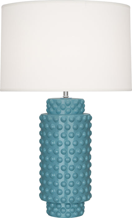 Robert Abbey - OB800 - One Light Table Lamp - Dolly - Steel Blue Glazed Textured Ceramic