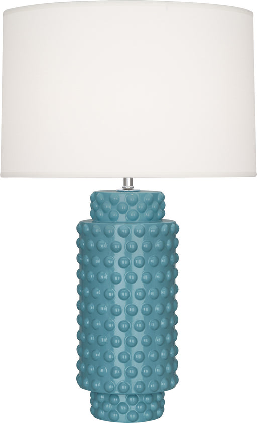 Robert Abbey - OB800 - One Light Table Lamp - Dolly - Steel Blue Glazed Textured Ceramic