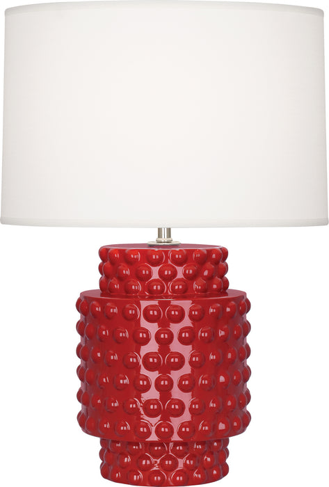 Robert Abbey - RR801 - One Light Accent Lamp - Dolly - Ruby Red Glazed Textured Ceramic
