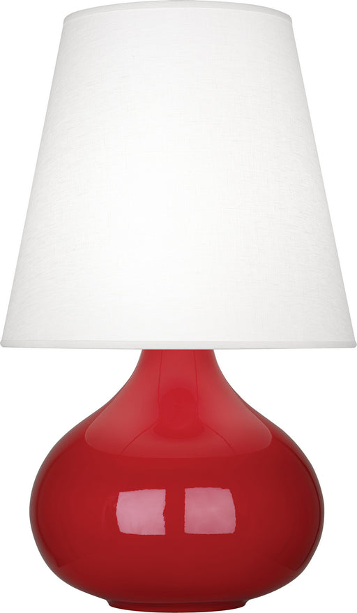 Robert Abbey - RR93 - One Light Accent Lamp - June - Ruby Red Glazed Ceramic