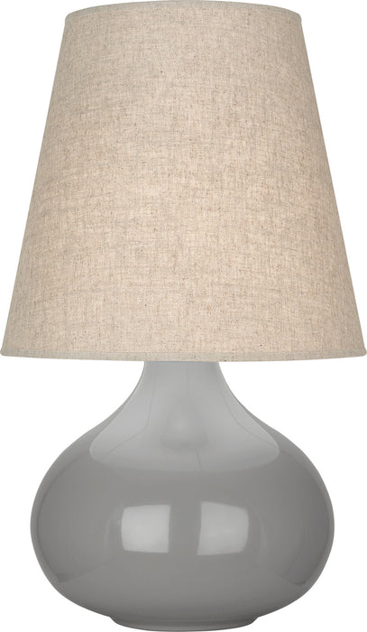 Robert Abbey - ST91 - One Light Accent Lamp - June - Smoky Taupe Glazed Ceramic