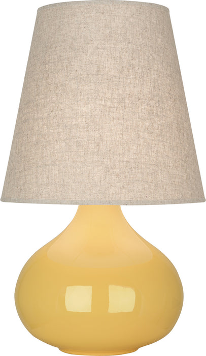 Robert Abbey - SU91 - One Light Accent Lamp - June - Sunset Yellow Glazed Ceramic