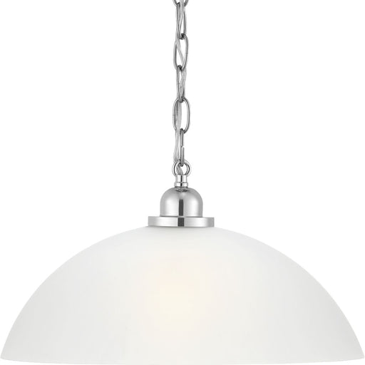 Progress Lighting - P500149-015 - One Light Pendant - Classic Dome Pendant - Polished Chrome