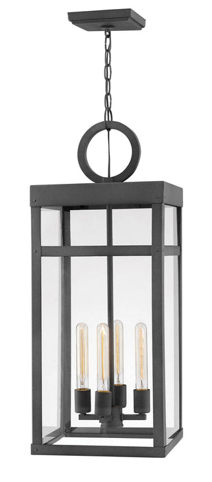 Hinkley - 2808DZ - Four Light Hanging Lantern - Porter - Aged Zinc