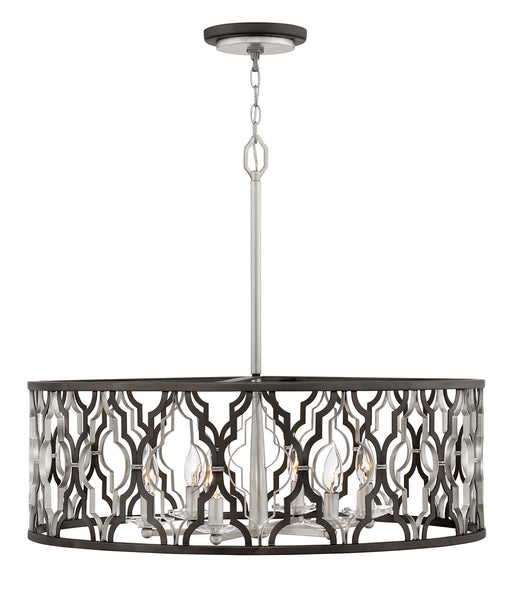 Hinkley - 3066GG - Six Light Pendant - Portico - Glacial