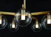 DVI Lighting - DVP27025VBR-CL - Five Light Chandelier - Courcelette - Venetian Brass with Clear Glass