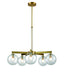 DVI Lighting - DVP27025VBR-CL - Five Light Chandelier - Courcelette - Venetian Brass with Clear Glass