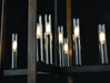 DVI Lighting - DVP30249GR+IW-CL - Eight Light Foyer Pendant - Blairmore - Ironwood on Metal and Graphite