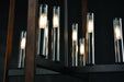 DVI Lighting - DVP30249GR+IW-CL - Eight Light Foyer Pendant - Blairmore - Ironwood on Metal and Graphite
