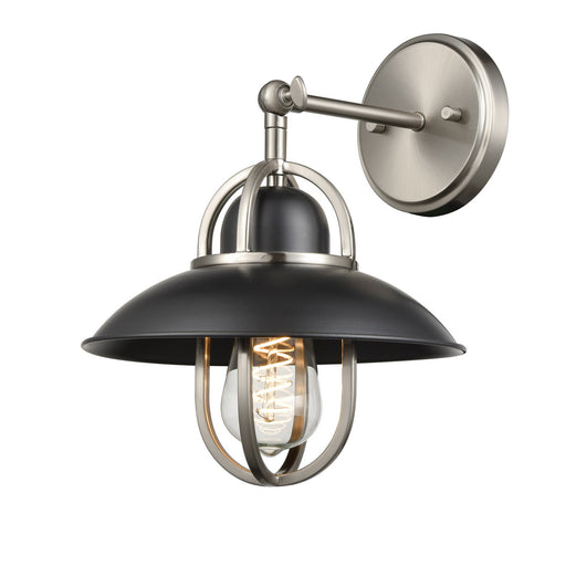 DVI Lighting - DVP31001GR+SN - One Light Wall Sconce - Peggy's Cove - Graphite and Satin Nickel