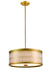 DVI Lighting - DVP33920VBR-SW - Two Light Pendant - Tortona - Venetian Brass with Sateen White Shade