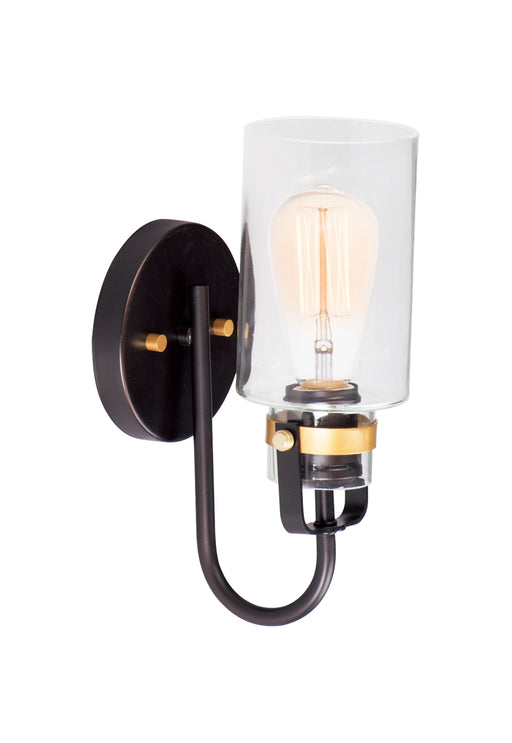 Maxim - 30170CLBZGLD - One Light Wall Sconce - Magnolia - Bronze / Gold