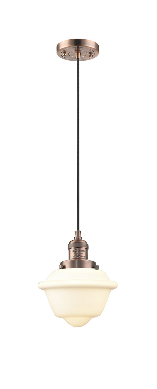 Innovations - 201C-AC-G531 - One Light Mini Pendant - Franklin Restoration - Antique Copper