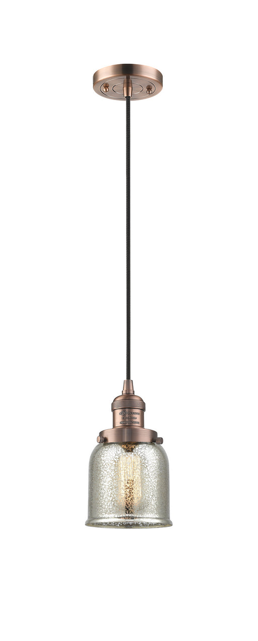 Innovations - 201C-AC-G58 - One Light Mini Pendant - Franklin Restoration - Antique Copper