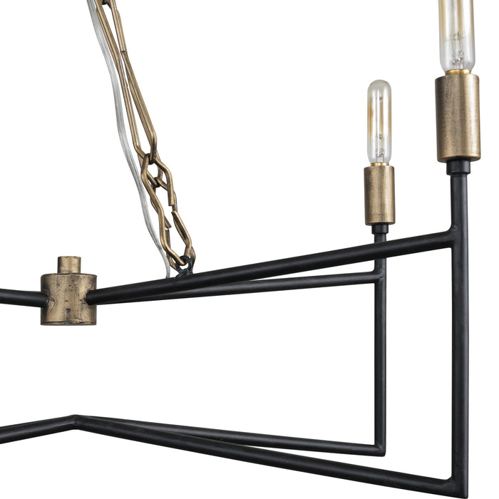 Six Light Linear Pendant-Mid. Chandeliers-Varaluz-Lighting Design Store