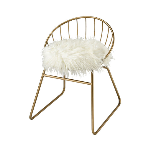 Elk Home - 351-10558 - Chair - Nuzzle - Gold, White, White