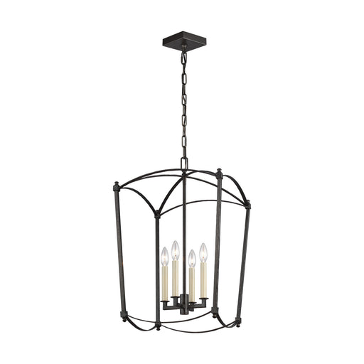 Generation Lighting - F3322/4SMS - Four Light Chandelier - Thayer - Smith Steel