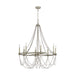 Generation Lighting - F3332/8FWO/DWW - Eight Light Chandelier - Beverly - French Washed Oak / Distressed White Wood