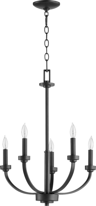 Quorum - 6160-5-69 - Five Light Chandelier - Reyes - Noir