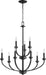 Quorum - 6160-9-69 - Nine Light Chandelier - Reyes - Noir