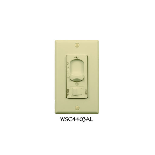 Wind River Fan Company - WSC4403AL - Dual Fan Light Wall Control - Control - almond