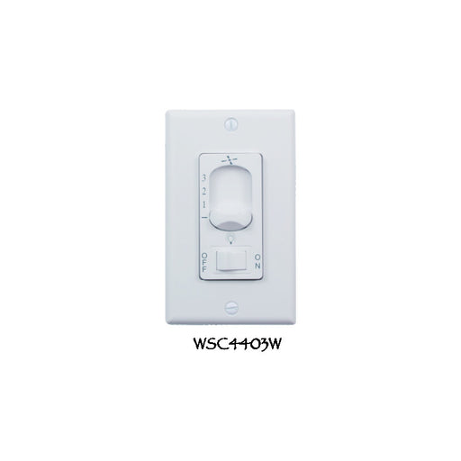 Wind River Fan Company - WSC4403W - Dual Fan Light Wall Control - Control - White