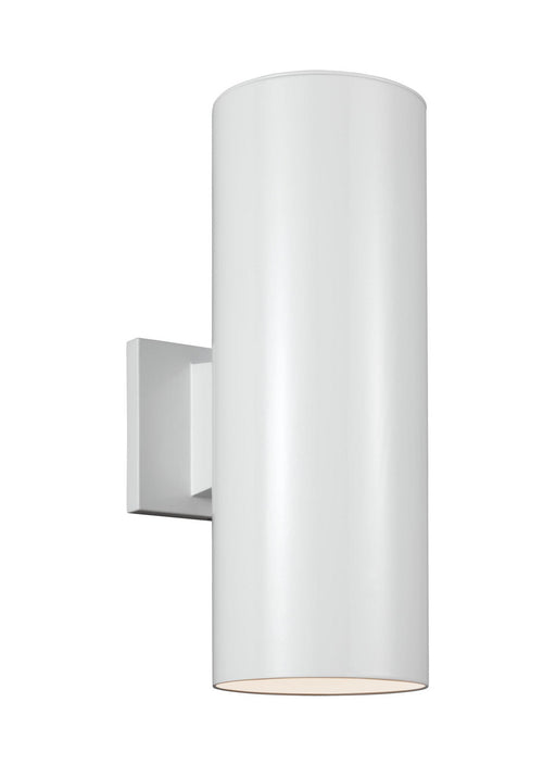 Generation Lighting - 8313802-15 - Two Light Outdoor Wall Lantern - Outdoor Cylinders - White
