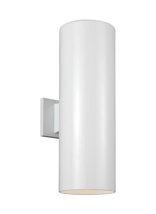 Generation Lighting - 8313902-15 - Two Light Outdoor Wall Lantern - Outdoor Cylinders - White