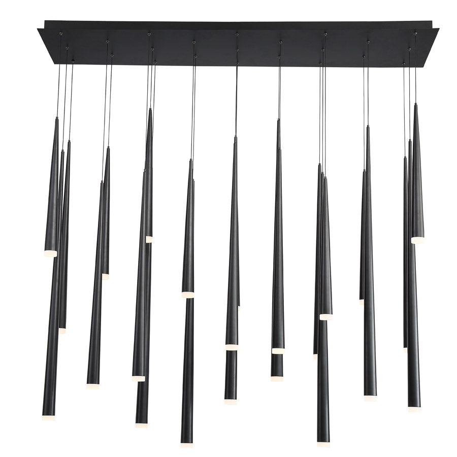 Modern Forms PD-41823L-BK LED Chandelier Cascade Black