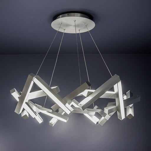 Modern Forms - PD-64834-AL - LED Chandelier - Chaos - Brushed Aluminum