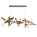 Modern Forms - PD-64872-AB - LED Chandelier - Chaos - Aged Brass