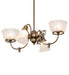 Meyda Tiffany - 202105 - Four Light Chandelier - Revival - Antique Brass