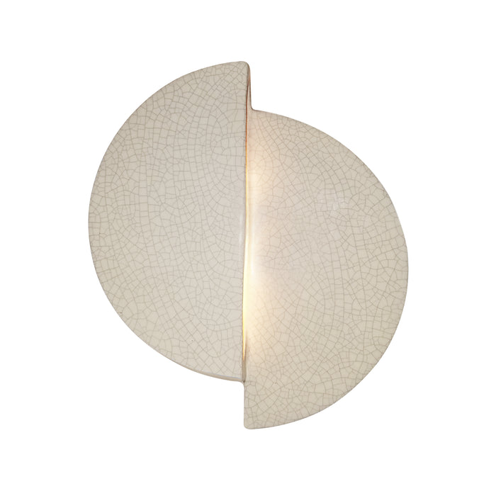 Justice Designs - CER-5675-CRK - LED Wall Sconce - Ambiance - White Crackle