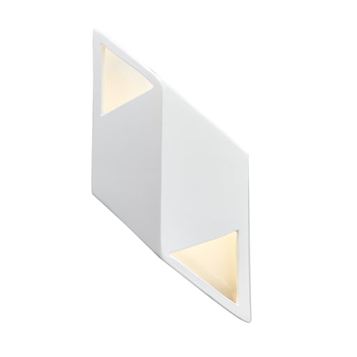 Justice Designs - CER-5835-WTWT - Wall Sconce - Ambiance - Gloss White