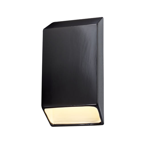 Justice Designs - CER-5870-BKMT - LED Wall Sconce - Ambiance - Gloss Black w/Matte White