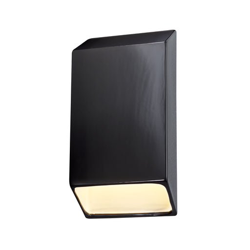 Justice Designs - CER-5870W-BKMT - LED Wall Sconce - Ambiance - Gloss Black w/Matte White