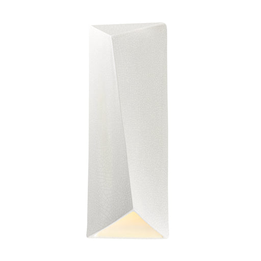 Justice Designs - CER-5890-CRNI - LED Wall Sconce - Ambiance - White Crackle w/ Ink w/ White Crackle w/ No Ink