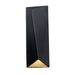 Justice Designs - CER-5890W-CBGD - LED Wall Sconce - Ambiance - Carbon Matte Black w/Champagne Gold