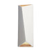 Justice Designs - CER-5895-MTGD - LED Wall Sconce - Ambiance - Matte White w/ Champagne Gold