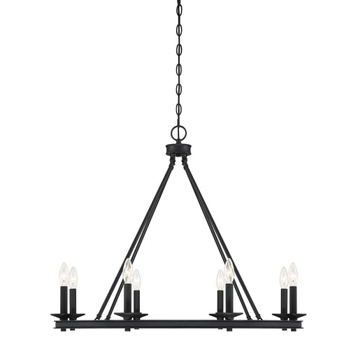Middleton Eight Light Chandelier Matte Black
