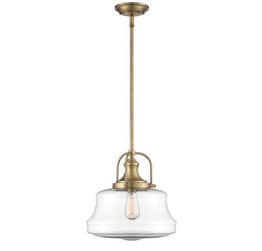 Savoy House - 7-5012-1-322 - One Light Pendant - Garvey - Warm Brass