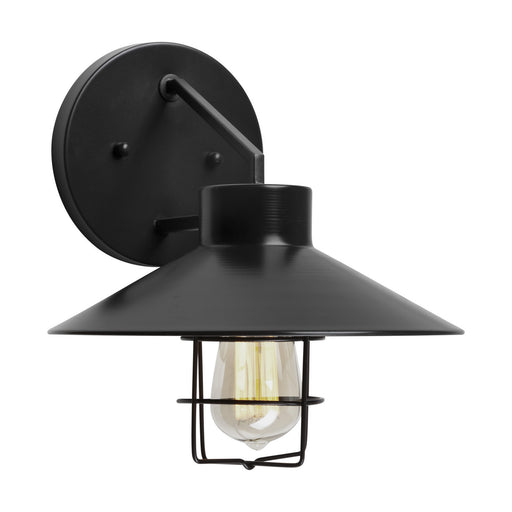 Forte - 1808-01-04 - One Light Outdoor Wall Mount - Black