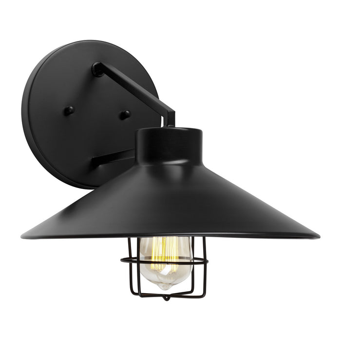 Forte - 1809-01-04 - One Light Outdoor Wall Mount - Black