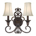 Forte - 2327-02-32 - Two Light Wall Sconce - Antique Bronze