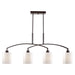 Forte - 2683-04-32 - Four Light Island Pendant - Antique Bronze