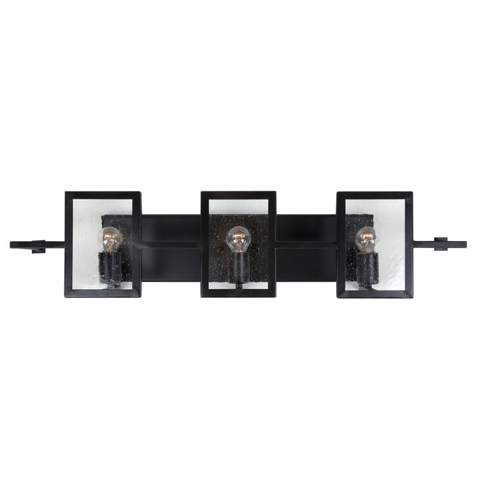 Forte - 5114-03-04 - Three Light Bath Bar - Black